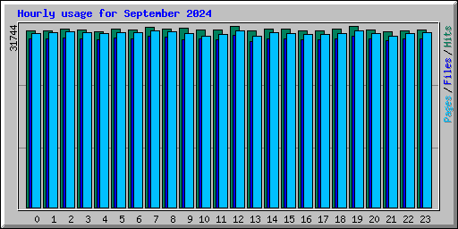 Hourly usage for September 2024